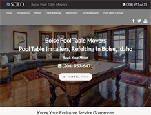 Tablet Screenshot of boisepooltablemovers.com
